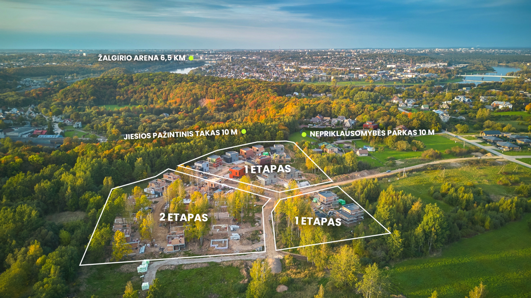 Jiesios takas – prabangus namų kvartalas Panemunėje!